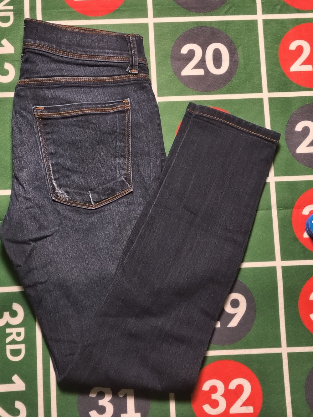 Free People Dark Wash Stretch Jeans Women’s Size 27 Mid Rise Skinny Denim